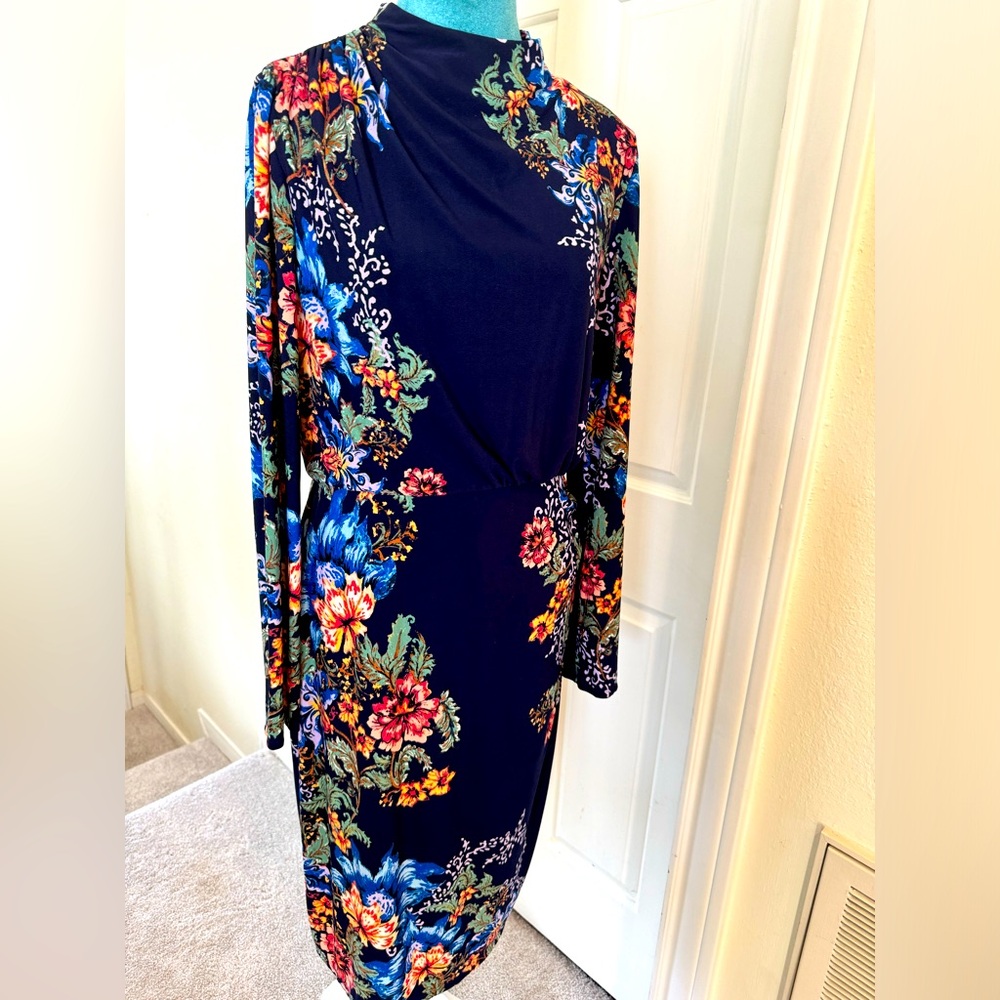 Colourful Dress, flattering and slimming for special occasions